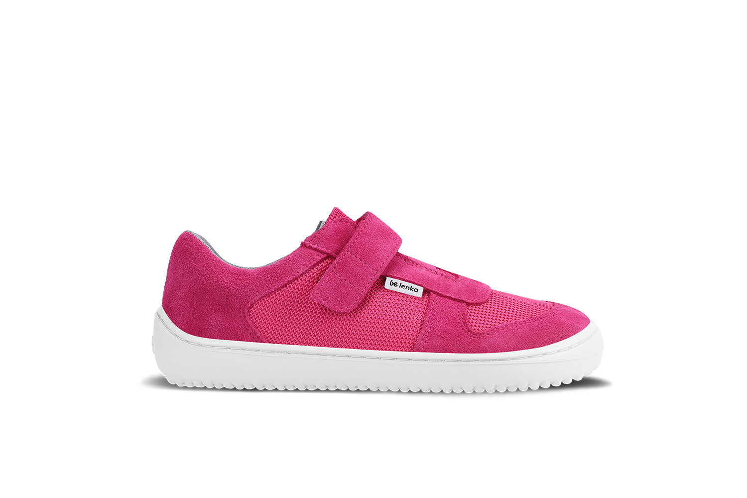 Detské barefoot tenisky Be Lenka Joy - Dark Pink & White.