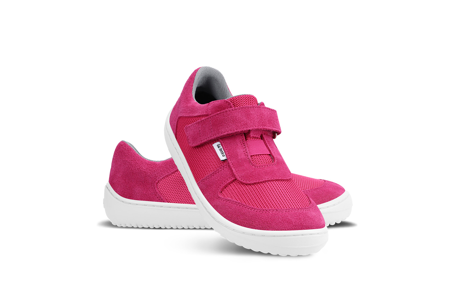 Detské barefoot tenisky Be Lenka Joy - Dark Pink & White.