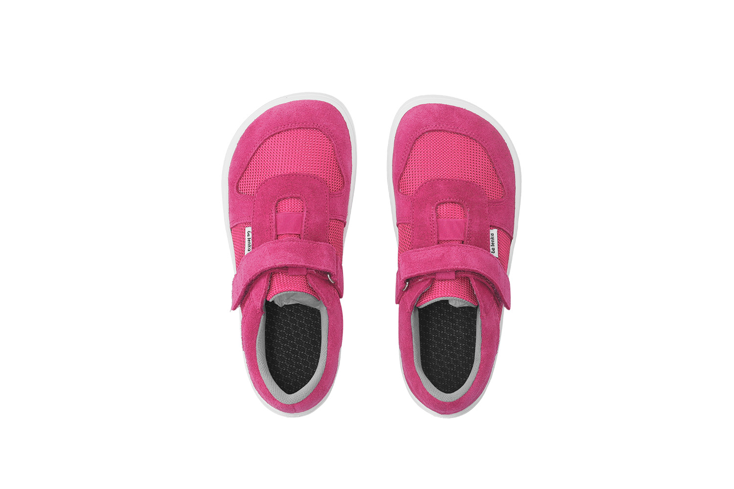 Detské barefoot tenisky Be Lenka Joy - Dark Pink & White.