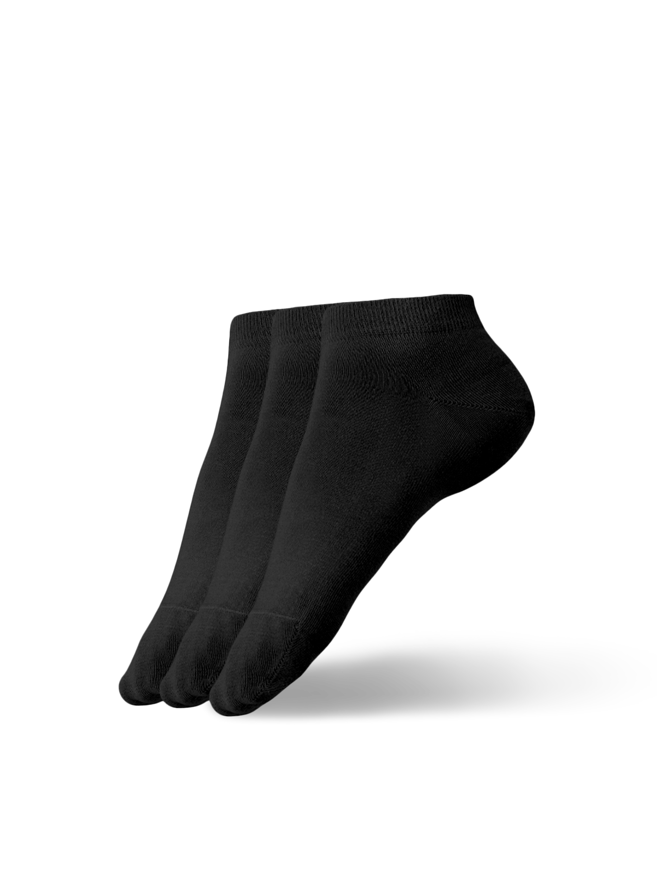 Barefoot ponožky - Low-cut - Essentials - Black - 3 pack